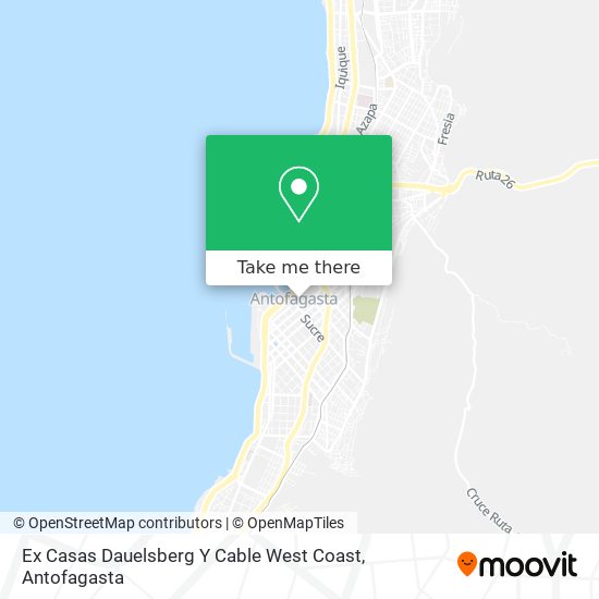 Ex Casas Dauelsberg Y Cable West Coast map