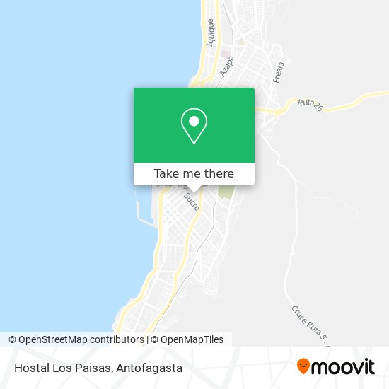 Mapa de Hostal Los Paisas