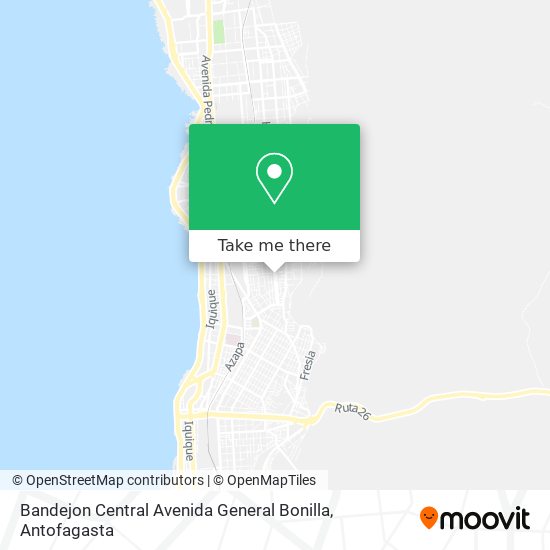 Mapa de Bandejon Central Avenida General Bonilla