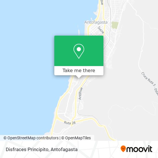 Disfraces Principito map