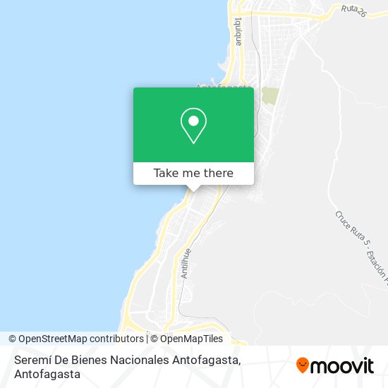 Seremí De Bienes Nacionales Antofagasta map