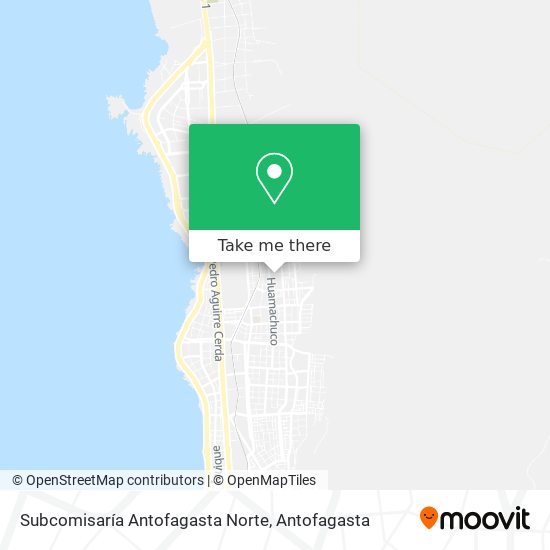 Mapa de Subcomisaría Antofagasta Norte