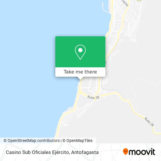 Mapa de Casino Sub Oficiales Ejército