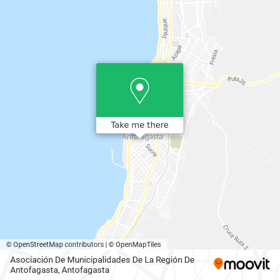 Asociación De Municipalidades De La Región De Antofagasta map