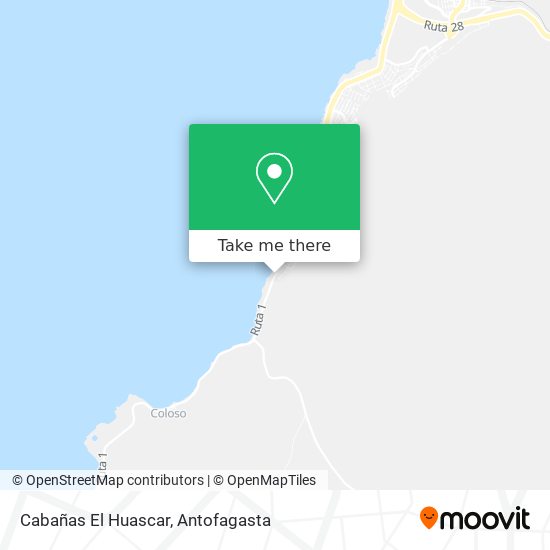 Cabañas El Huascar map