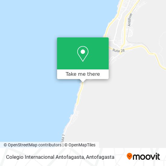 Mapa de Colegio Internacional Antofagasta