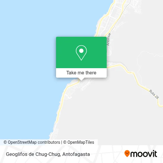 Geoglifos de Chug-Chug map