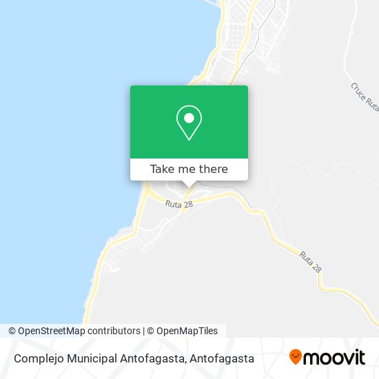 Mapa de Complejo Municipal Antofagasta