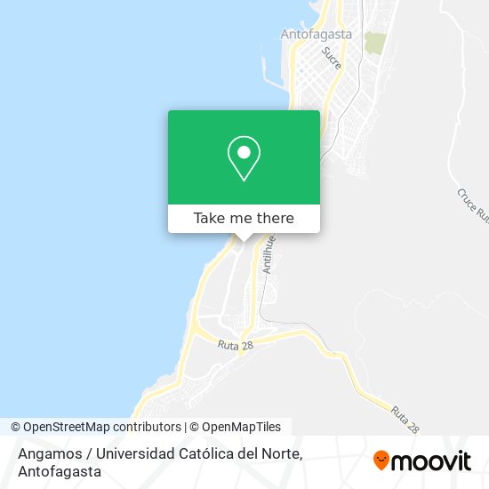 Angamos / Universidad Católica del Norte map