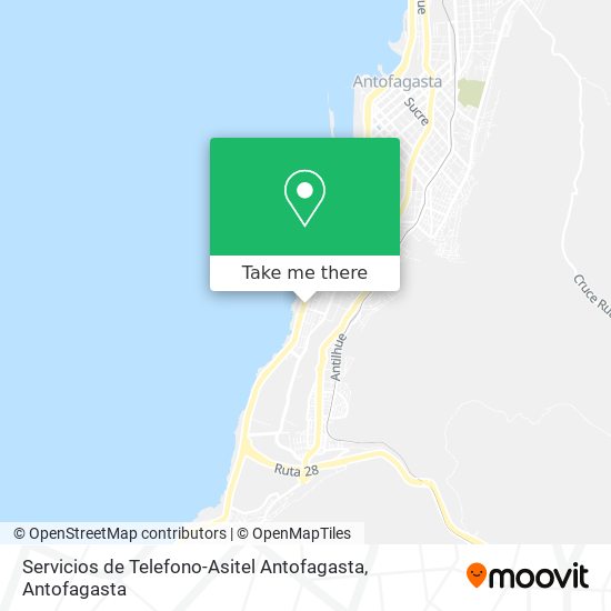 Mapa de Servicios de Telefono-Asitel Antofagasta