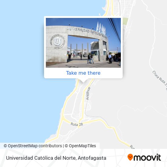 Universidad Católica del Norte map