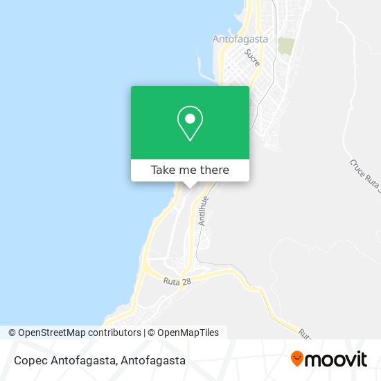 Mapa de Copec Antofagasta