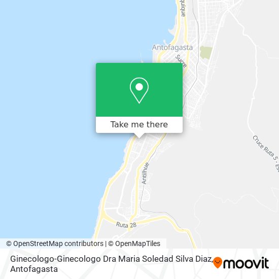 Mapa de Ginecologo-Ginecologo Dra Maria Soledad Silva Diaz
