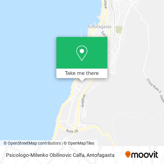 Psicologo-Milenko Obilinovic Calfa map