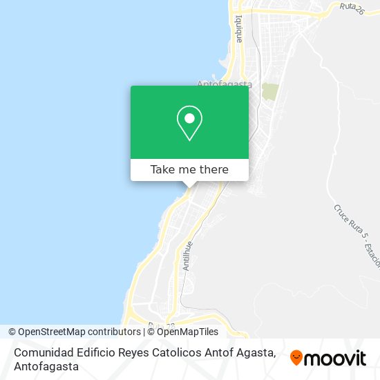 Mapa de Comunidad Edificio Reyes Catolicos Antof Agasta