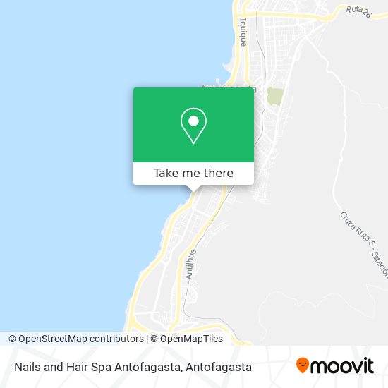 Nails and Hair Spa Antofagasta map