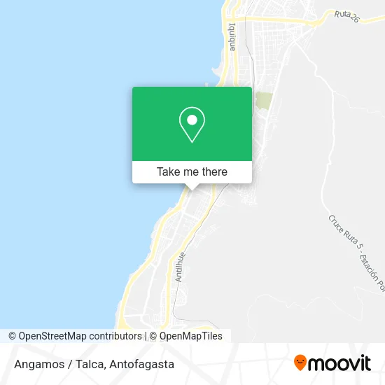 Angamos / Talca map
