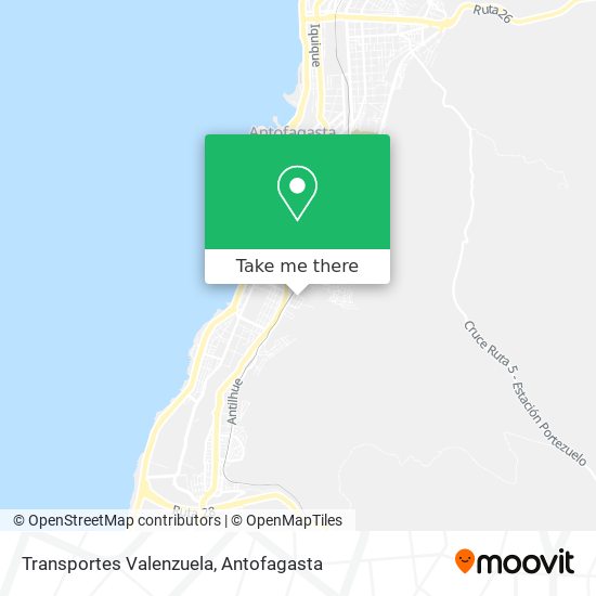 Transportes Valenzuela map