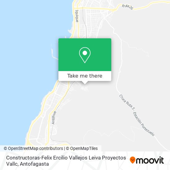 Constructoras-Felix Ercilio Vallejos Leiva Proyectos Vallc map