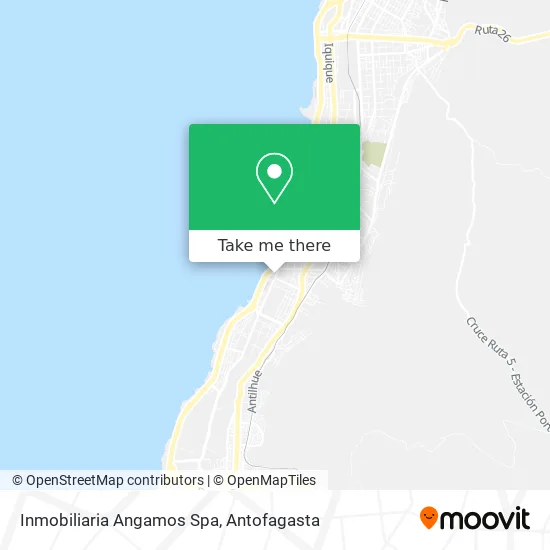 Inmobiliaria Angamos Spa map