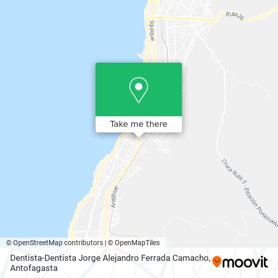 Mapa de Dentista-Dentista Jorge Alejandro Ferrada Camacho