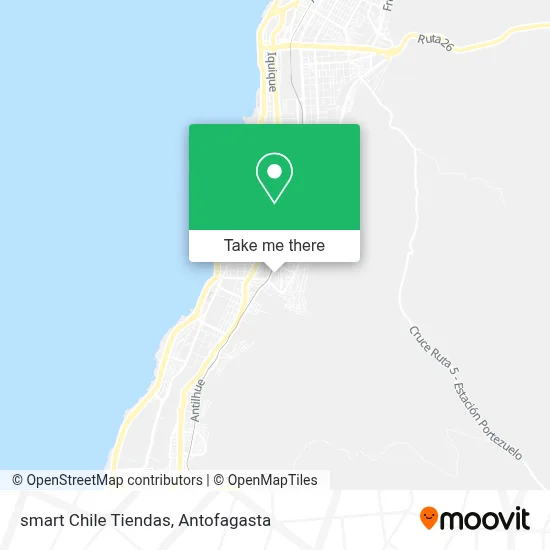 smart Chile Tiendas map