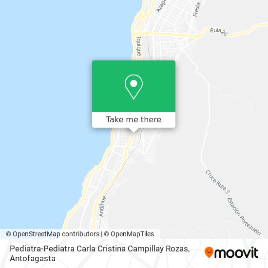 Mapa de Pediatra-Pediatra Carla Cristina Campillay Rozas