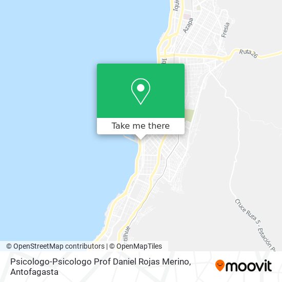 Psicologo-Psicologo Prof Daniel Rojas Merino map