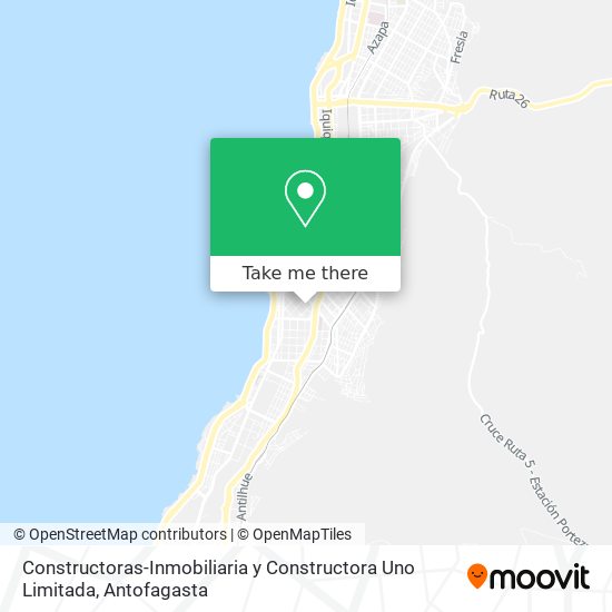 Constructoras-Inmobiliaria y Constructora Uno Limitada map
