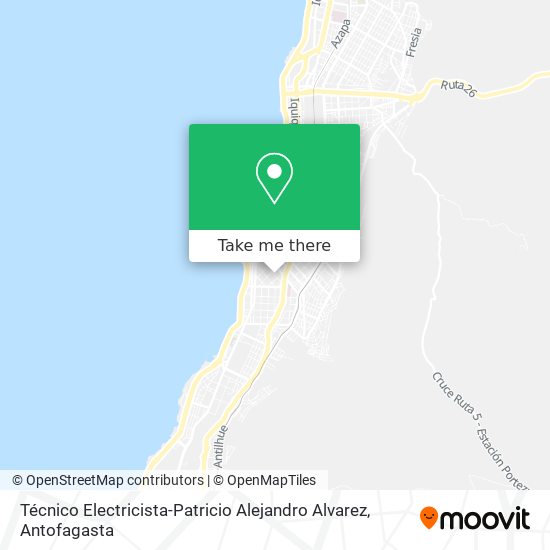 Técnico Electricista-Patricio Alejandro Alvarez map