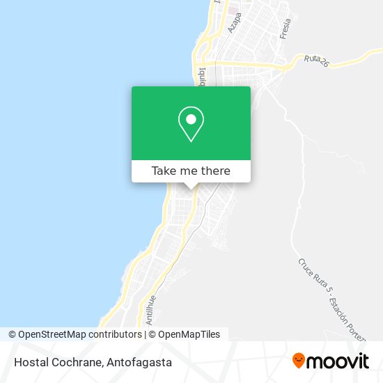 Mapa de Hostal Cochrane