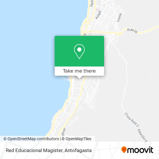 Red Educacional Magister map