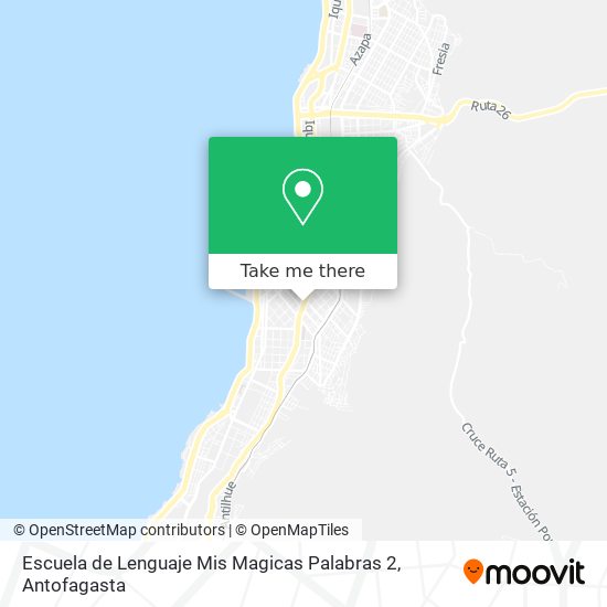 Mapa de Escuela de Lenguaje Mis Magicas Palabras 2