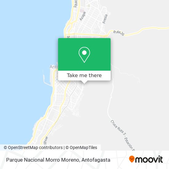 Mapa de Parque Nacional Morro Moreno