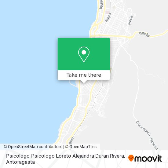 Mapa de Psicologo-Psicologo Loreto Alejandra Duran Rivera