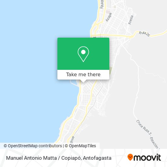 Mapa de Manuel Antonio Matta / Copiapó