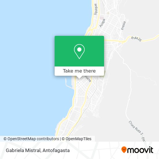 Mapa de Gabriela Mistral