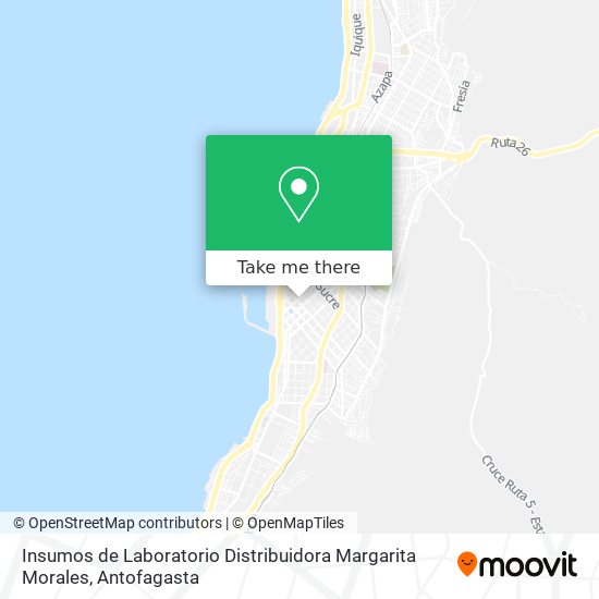 Insumos de Laboratorio Distribuidora Margarita Morales map