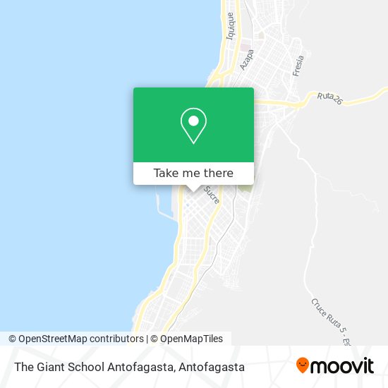 Mapa de The Giant School Antofagasta