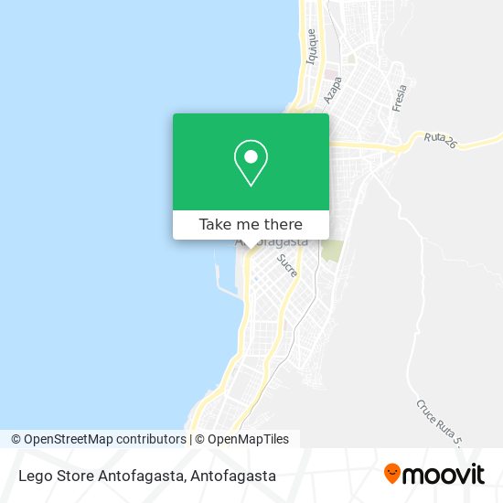 Mapa de Lego Store Antofagasta