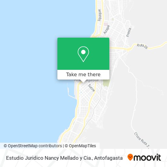 Mapa de Estudio Juridico Nancy Mellado y Cia.