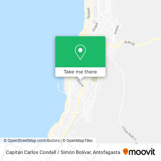 Mapa de Capitán Carlos Condell / Simón Bolívar