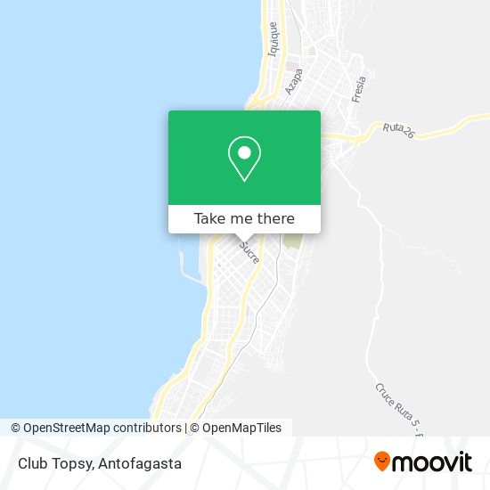 Club Topsy map