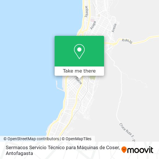 Mapa de Sermacos Servicio Técnico para Máquinas de Coser