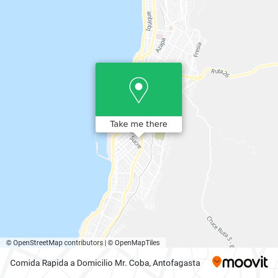 Comida Rapida a Domicilio Mr. Coba map