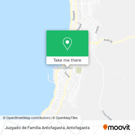 Juzgado de Familia Antofagasta map