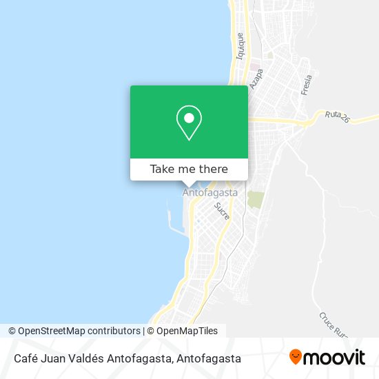 Café Juan Valdés Antofagasta map