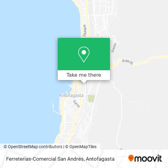 Ferreterias-Comercial San Andrés map