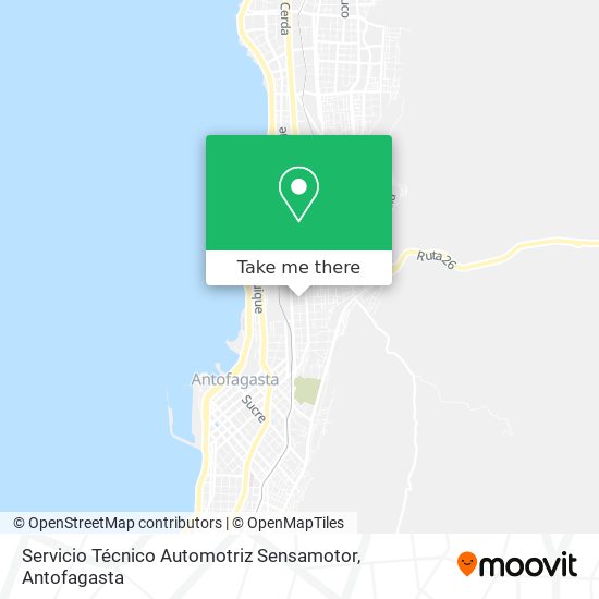 Mapa de Servicio Técnico Automotriz Sensamotor