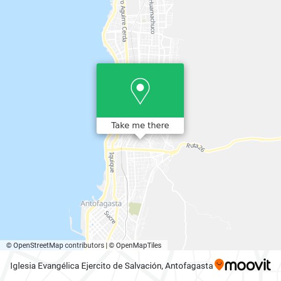 Mapa de Iglesia Evangélica Ejercito de Salvación